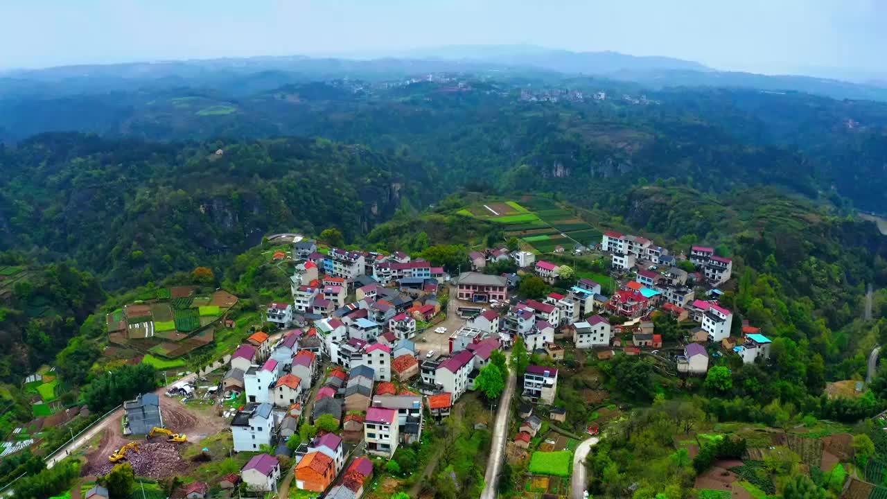 原生态的山村视频素材