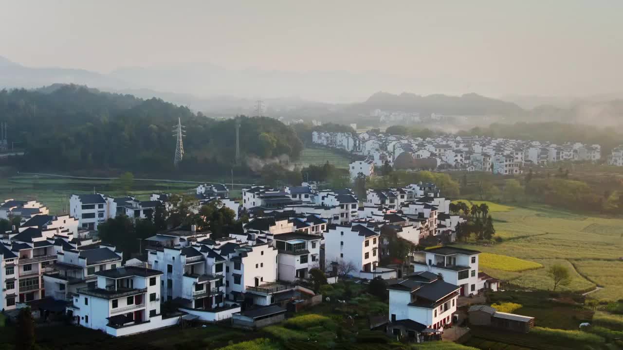 婺源乡村的清晨视频素材