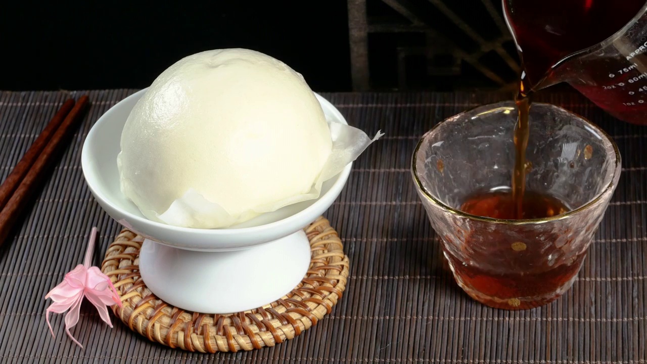 古风精致高端下午茶肉包子茶果配食优雅技师冲泡伯爵锡兰红茶广府茶馆茶楼小资情调小吃祁门红茶飘香普洱茶视频素材