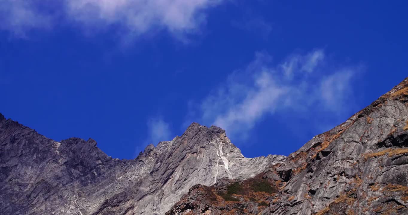 川西高原唯美延时蓝天白云秋季风景合辑（合集）视频下载