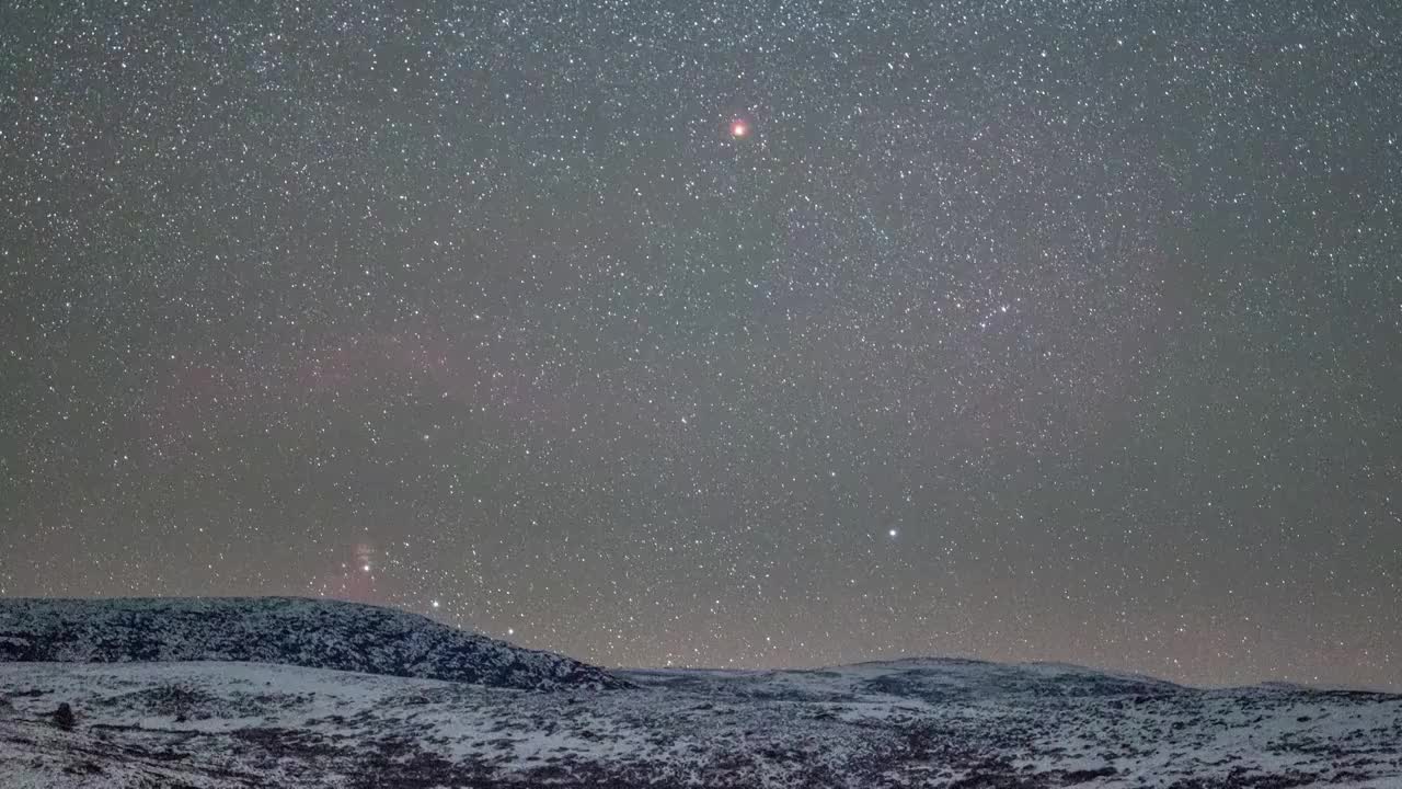 川西星空星轨4k延时视频素材