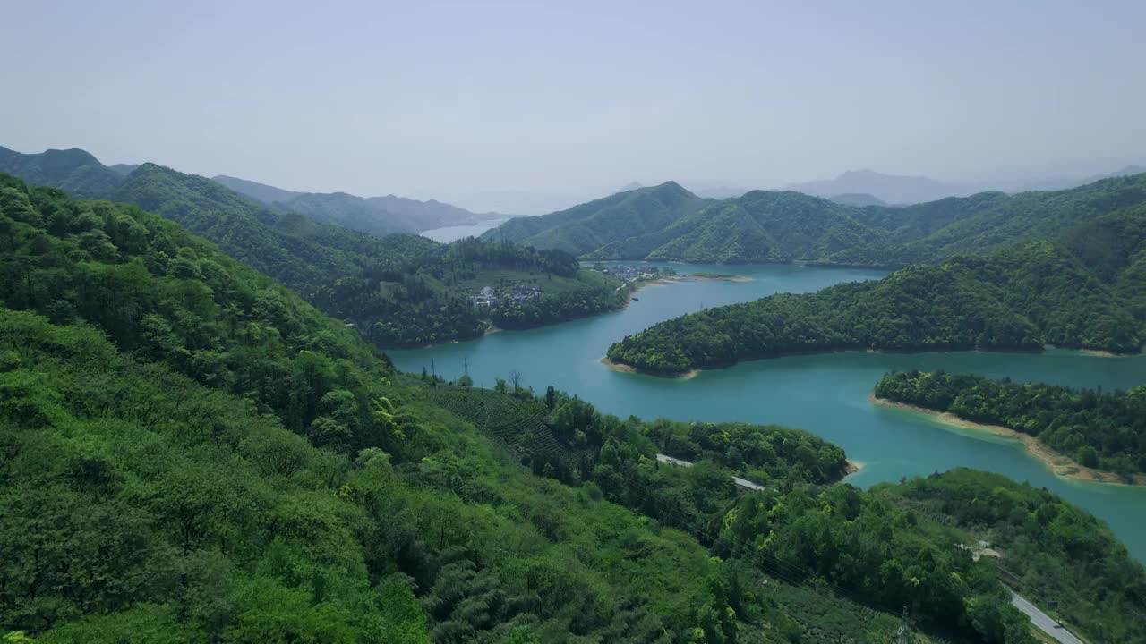 春天绿水青山视频素材