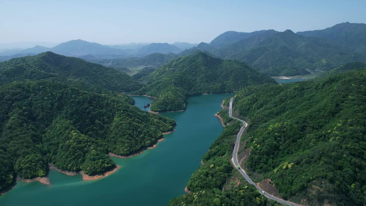 春天绿水青山视频素材