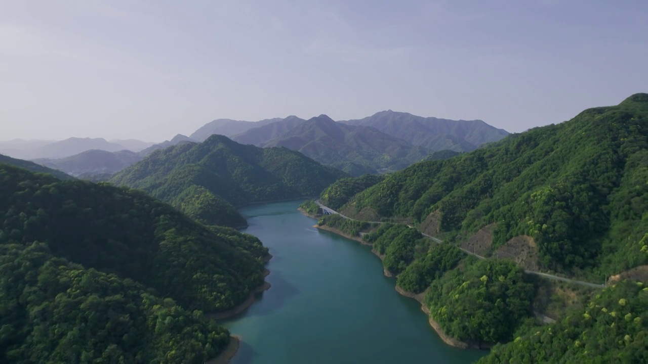 绿水青山风景视频素材