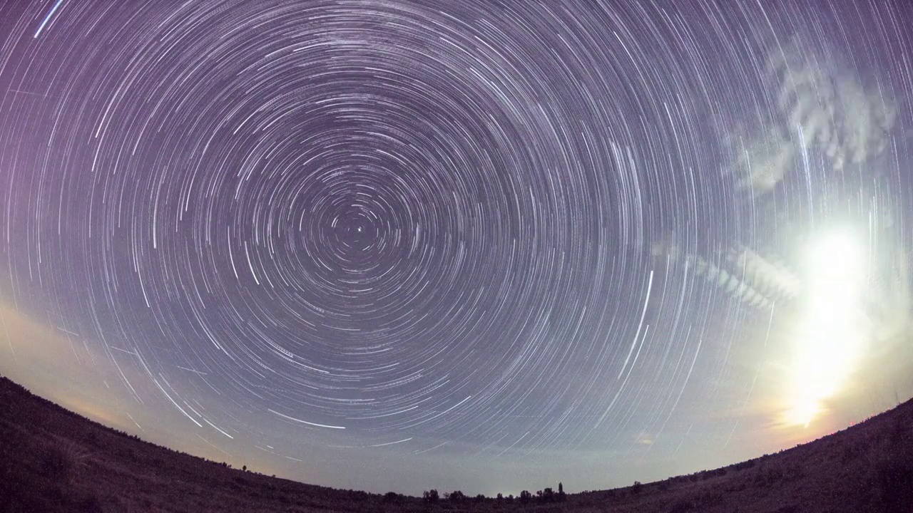 宁夏盐池星空星轨4k延时视频素材