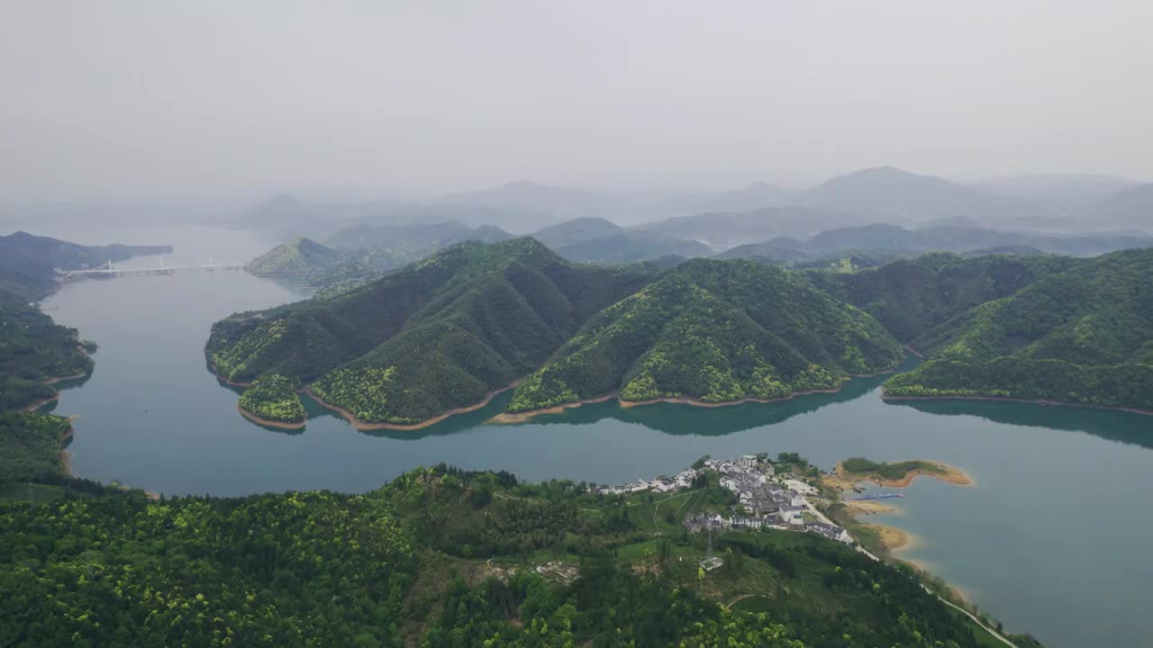 绿水青山航拍视频视频素材