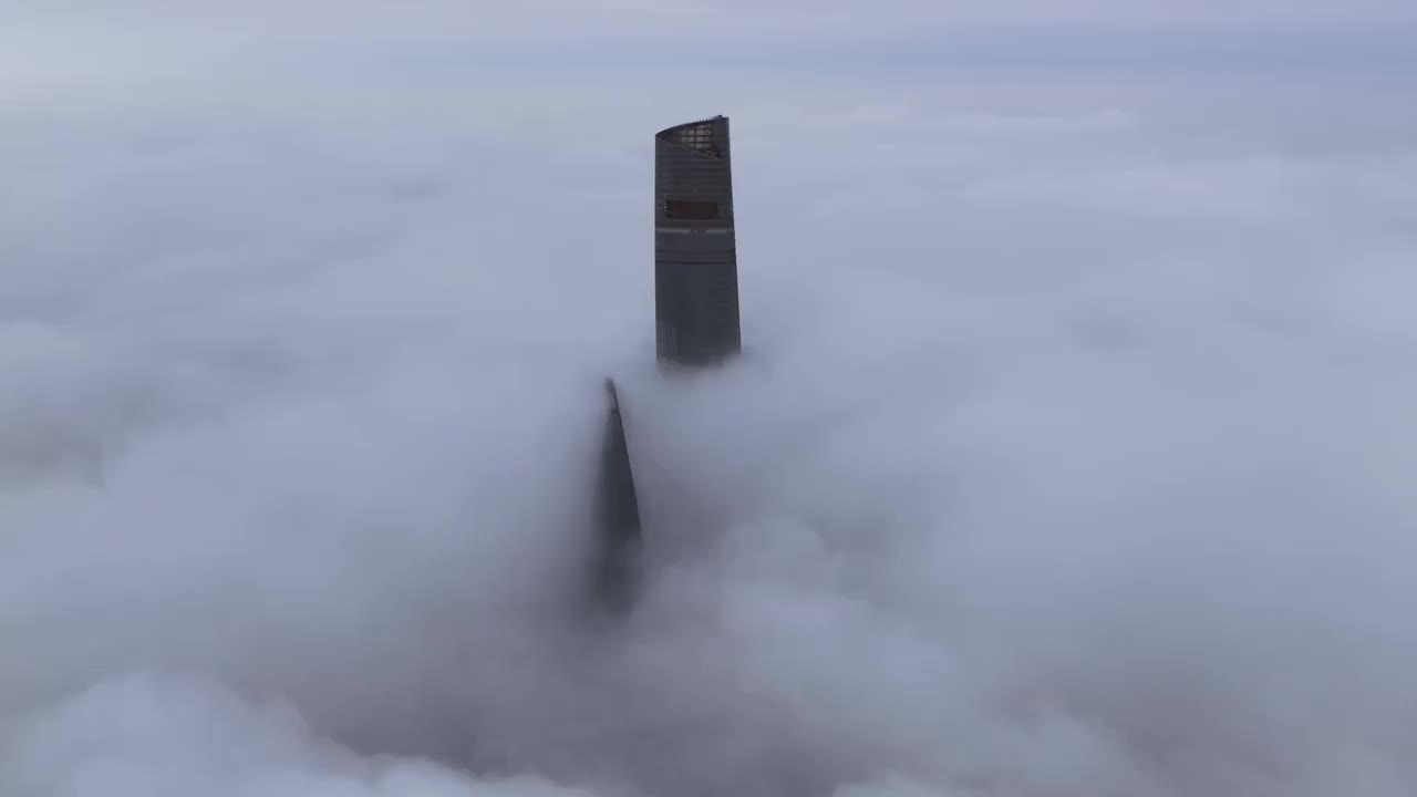 上海平流雾云海延时视频视频素材