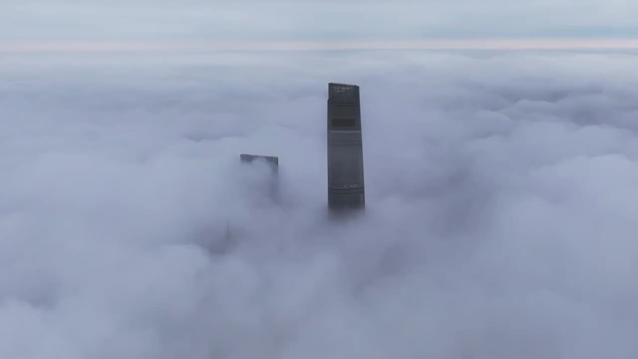 上海平流雾云海延时视频视频素材