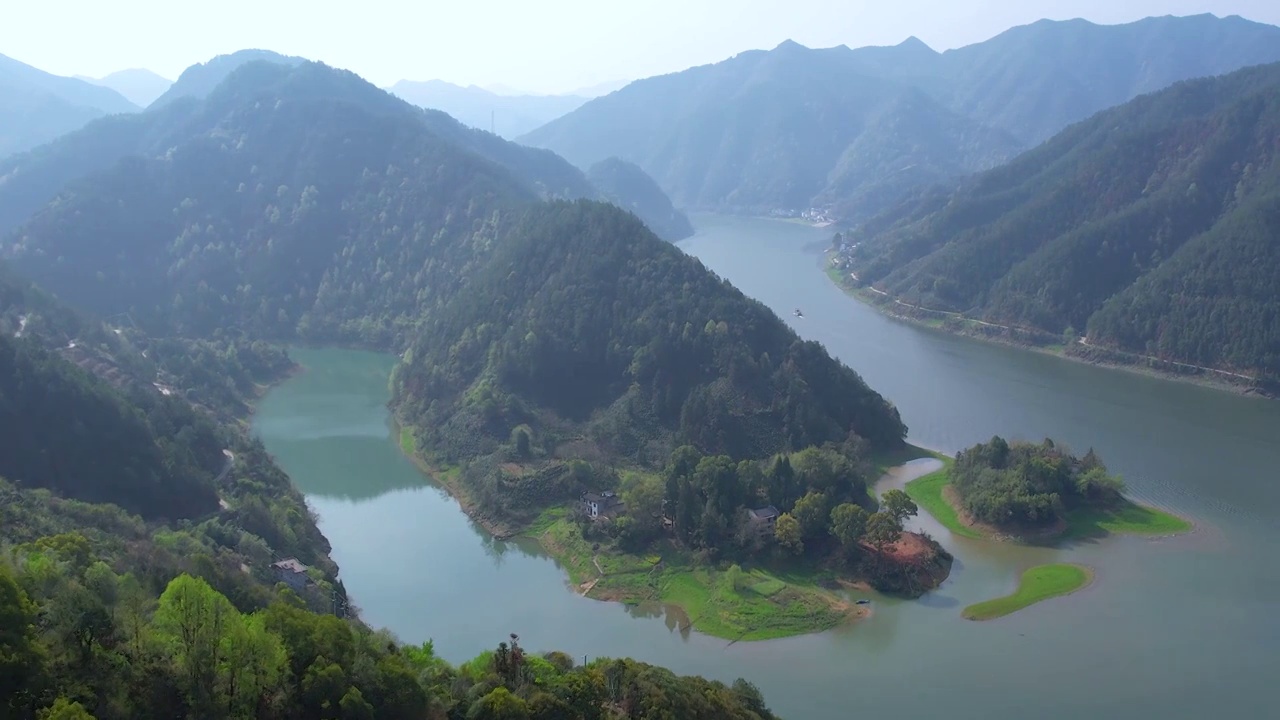 皖南歙县大洲源蜘蛛肚高山云海视频素材