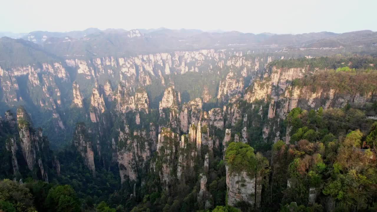 张家界国家森林公园天子山景区航拍视频素材