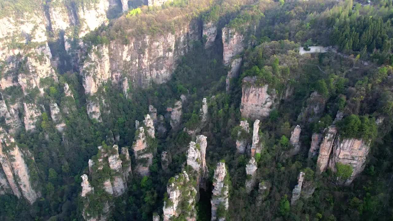 张家界国家森林公园天子山景区航拍视频素材