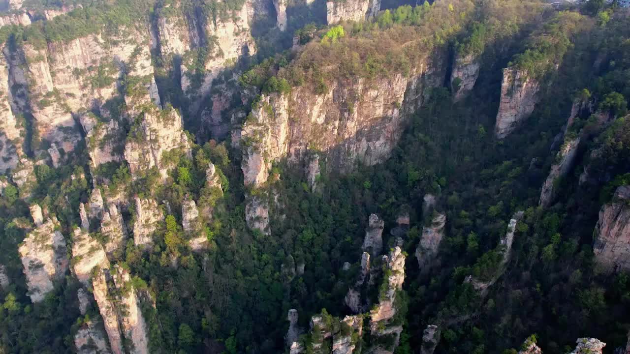 张家界国家森林公园天子山景区航拍视频素材