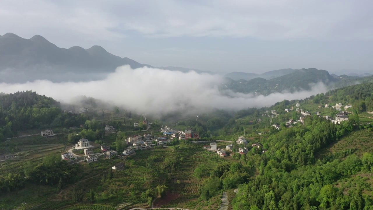 乡村清晨视频素材