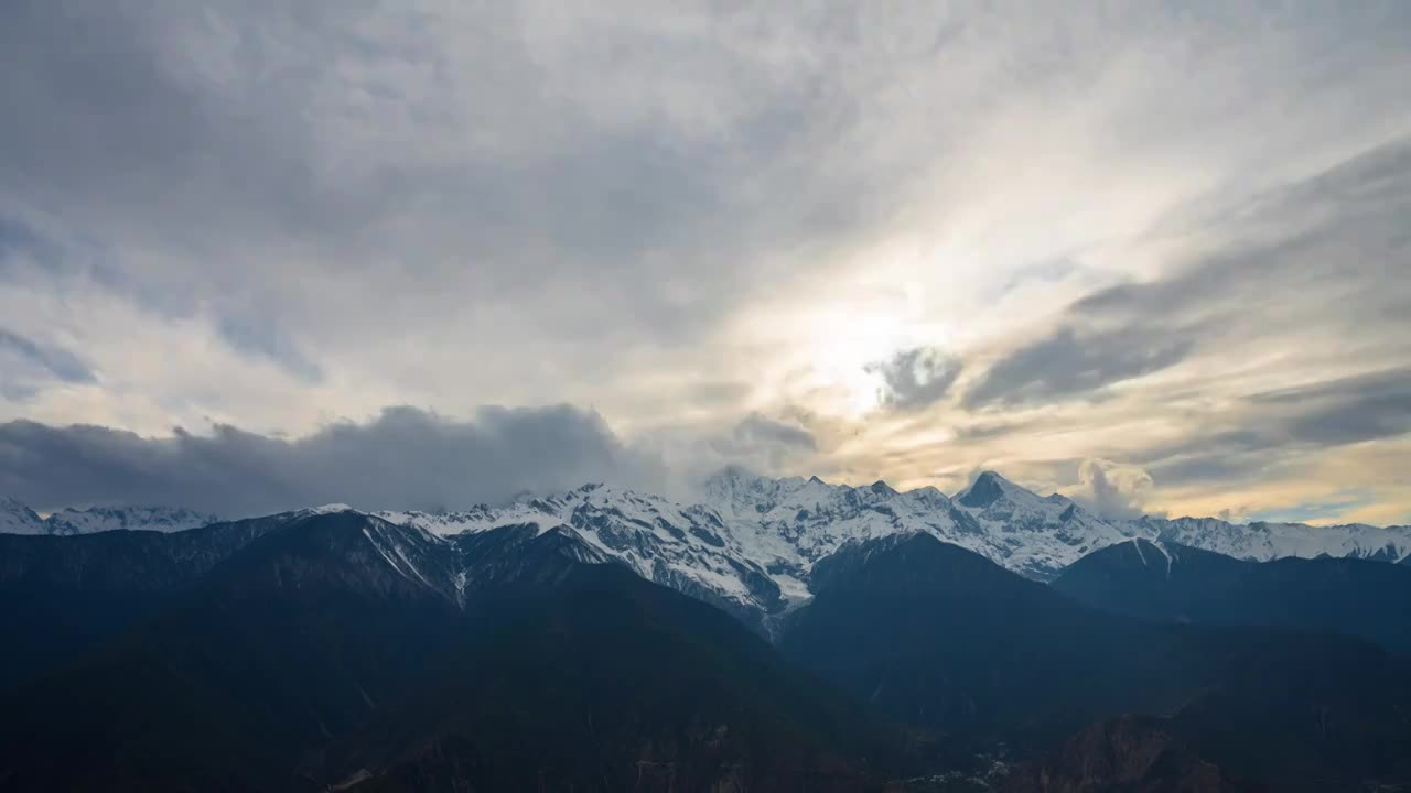 梅里雪是延时素材视频素材