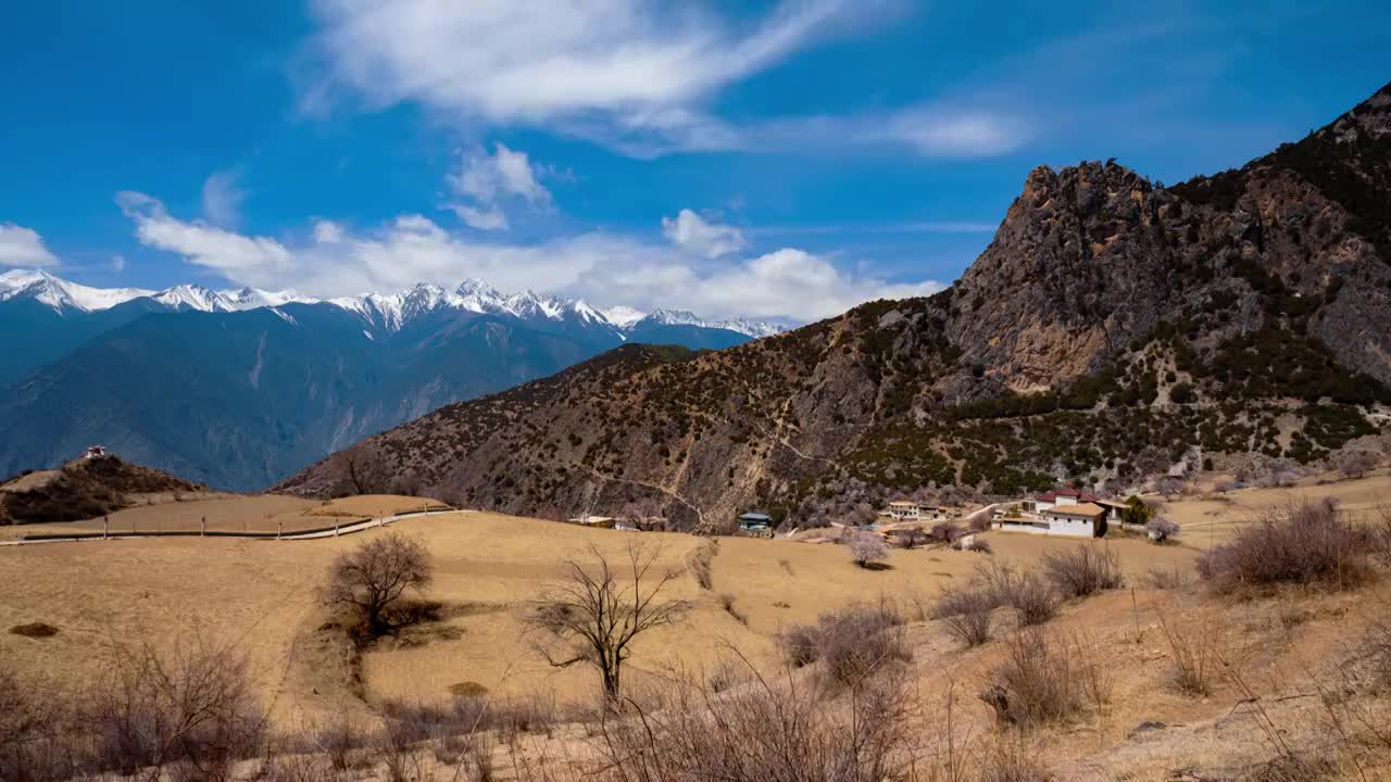 梅里雪山倒影延时视频素材