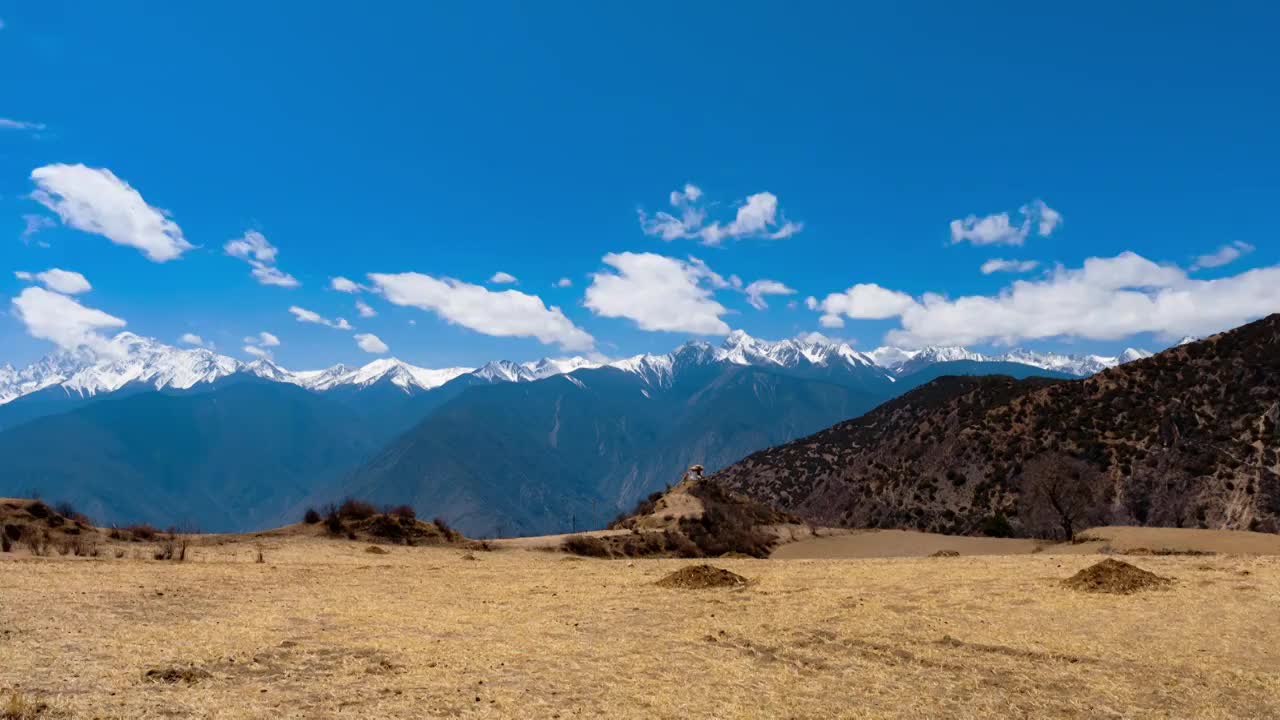 梅里雪山倒影延时视频素材