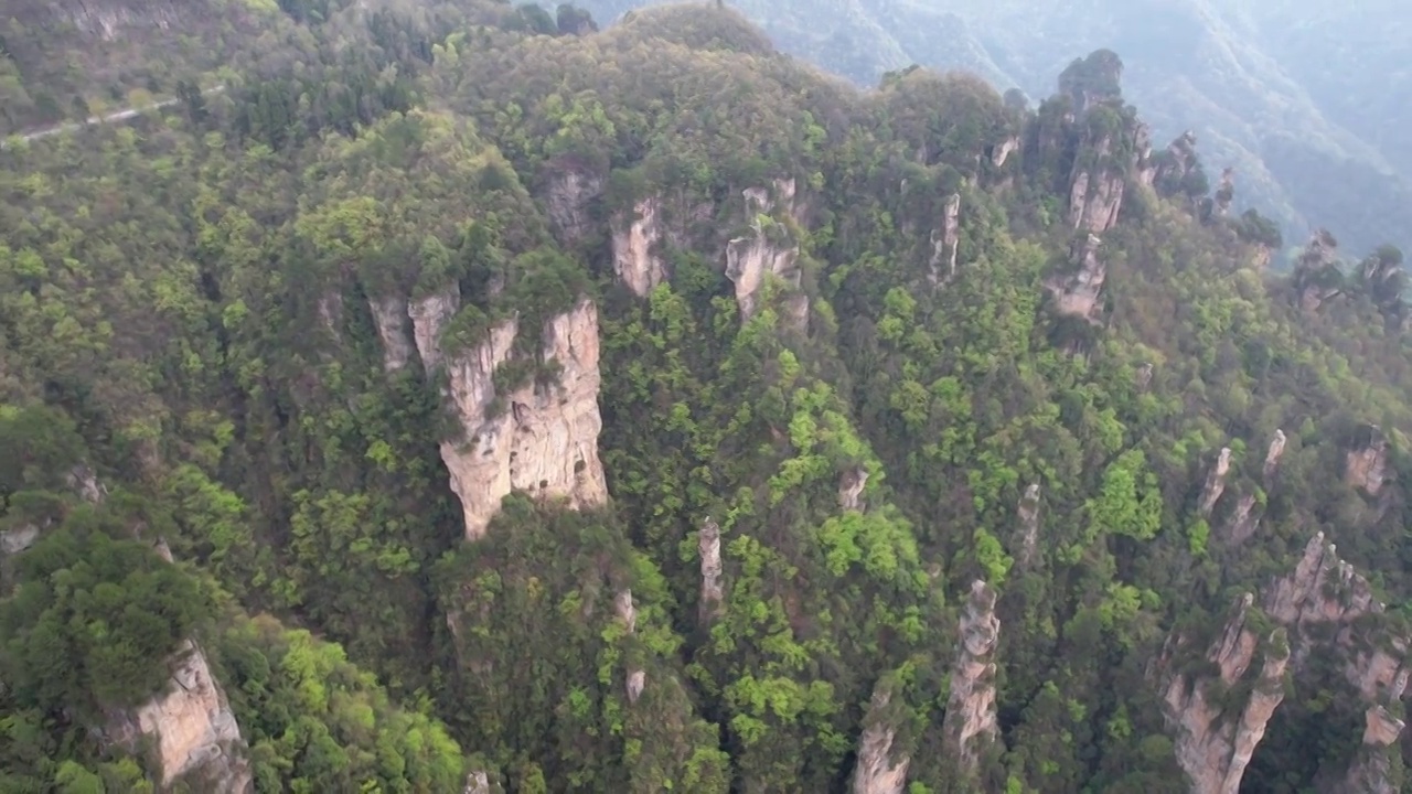 张家界国家森林公园天子山景区航拍视频素材