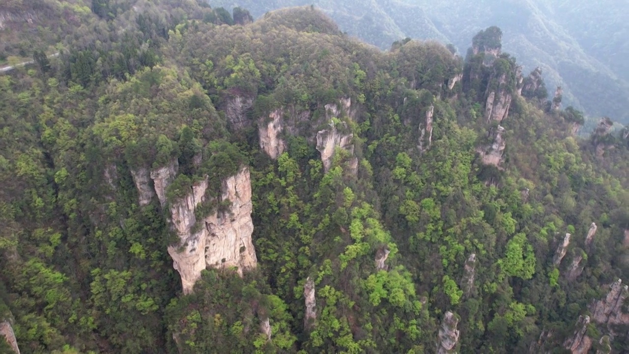 张家界国家森林公园天子山景区航拍视频素材