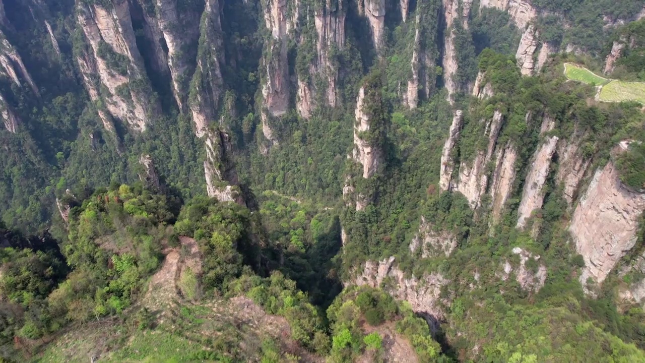 张家界国家森林公园天子山景区航拍视频素材