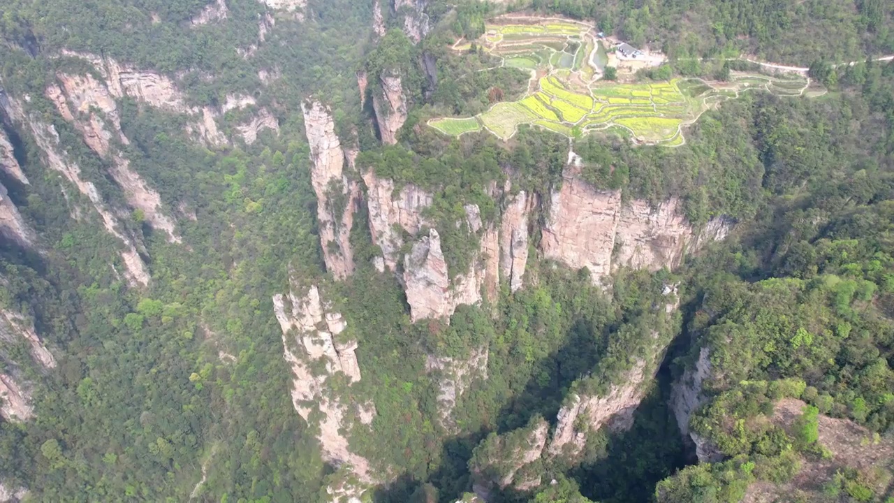 张家界国家森林公园天子山景区航拍视频素材