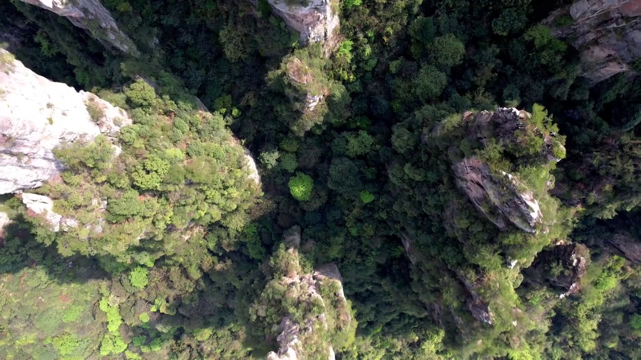 张家界国家森林公园天子山景区航拍视频素材