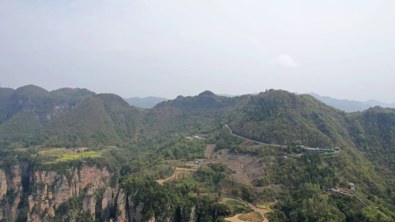 张家界国家森林公园天子山景区航拍视频素材