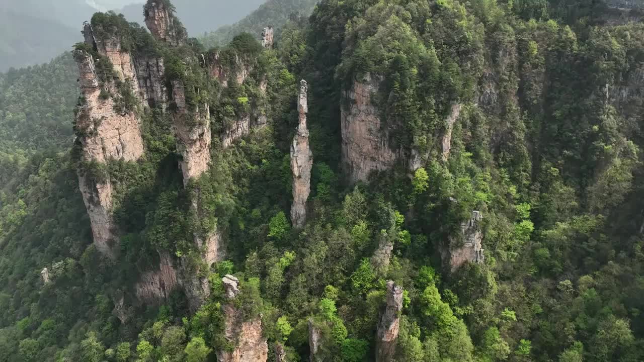 张家界国家森林公园袁家界景区航拍视频素材