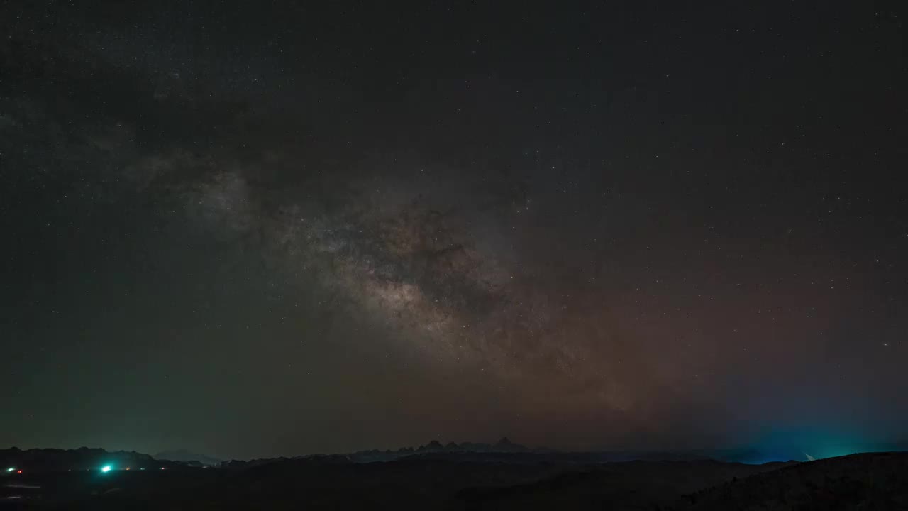 贡嘎鱼子西星空延时视频素材