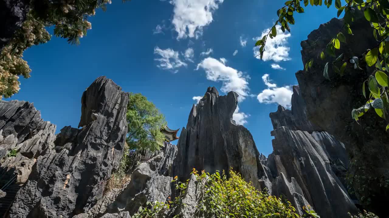 云南   昆明   石林风景区   延时视频视频素材