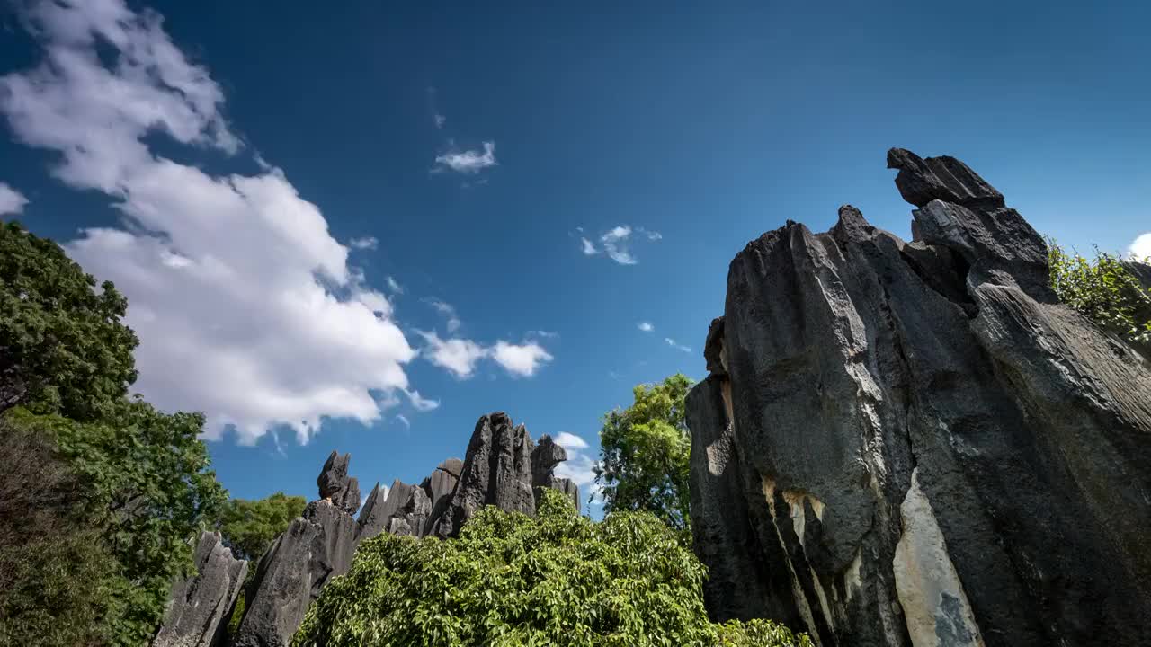 云南   昆明   石林风景区   延时视频视频素材