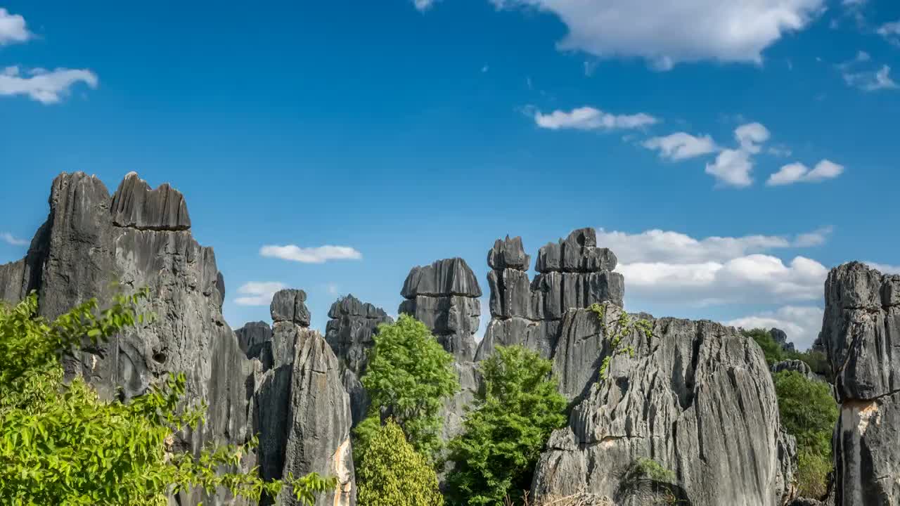 云南   昆明   石林风景区   延时视频视频素材