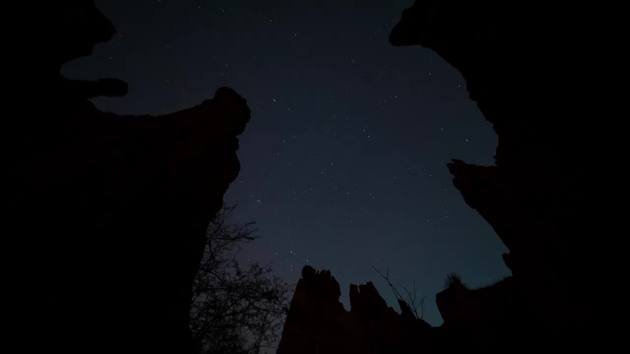 8K云南土林银河星空星轨视频素材