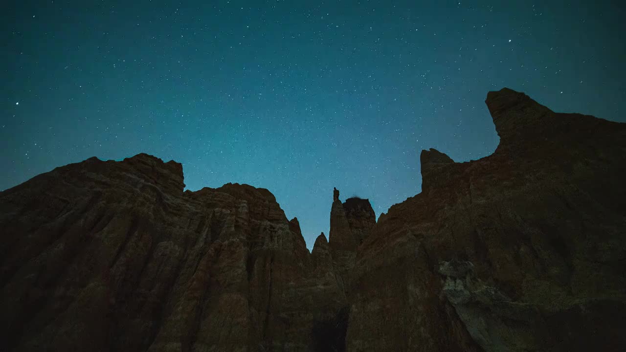 8K云南土林银河星空星轨视频素材