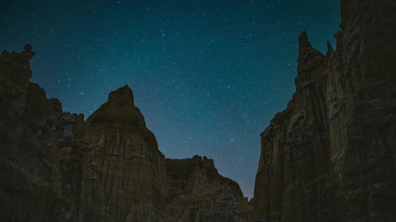 8K云南土林银河星空星轨视频素材