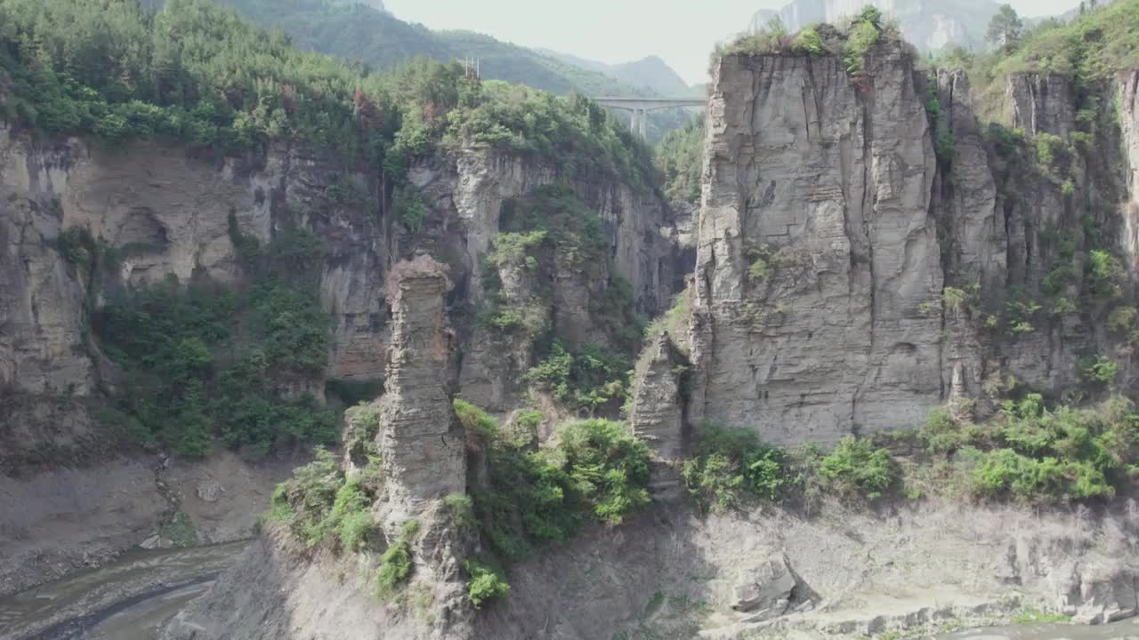 重庆南川金佛山178环线头渡镇烛台峰视频素材