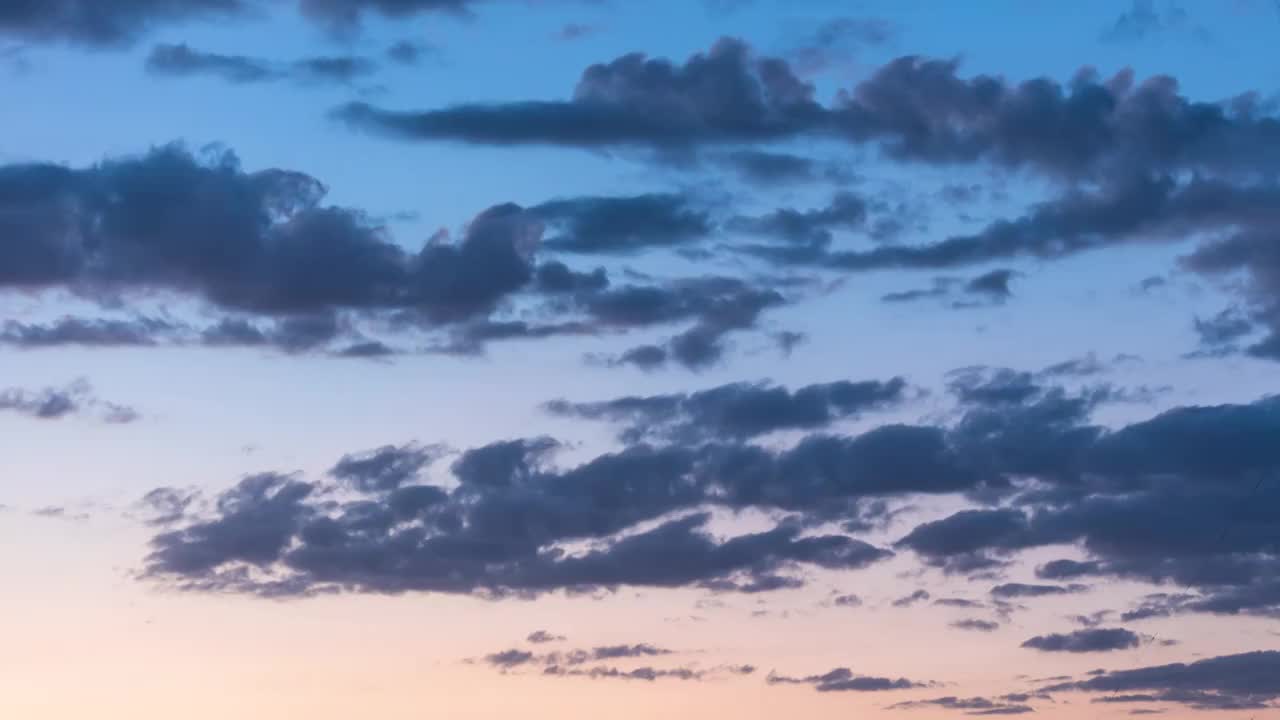 夕阳晚霞的云视频素材