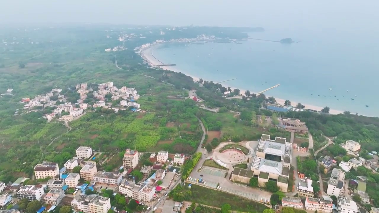 广西涠洲岛南湾 海岸线 海湾视频素材