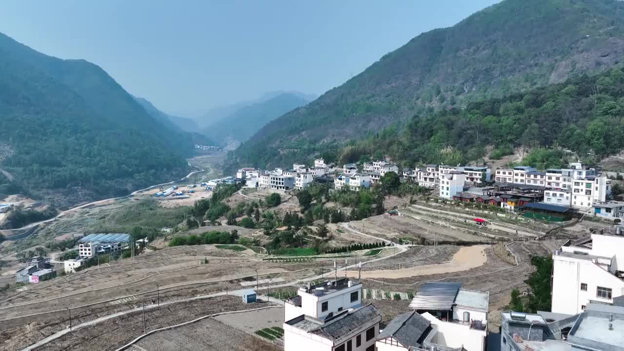 贵州望谟新屯村全景视频素材