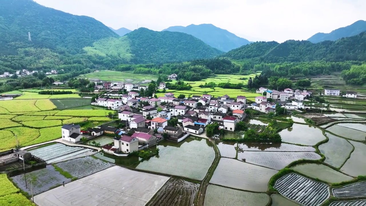 初夏的皖南旌德山村，安徽宣城视频素材