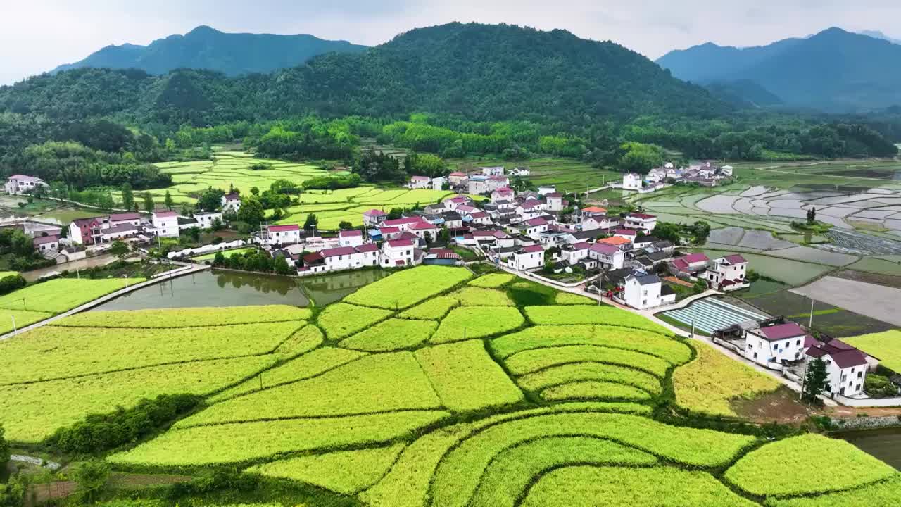 初夏的皖南旌德山村，安徽宣城视频素材