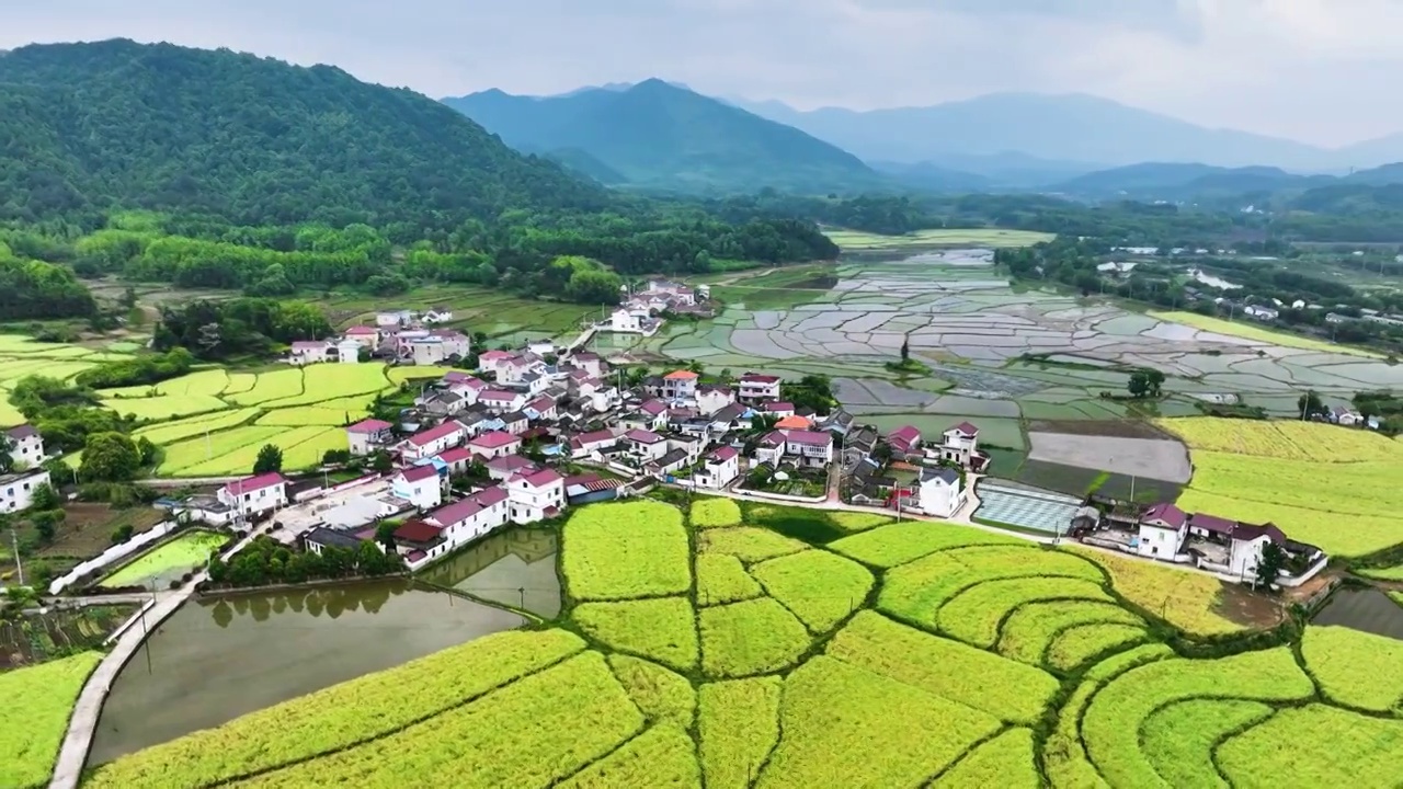 初夏的皖南旌德山村，安徽宣城视频素材