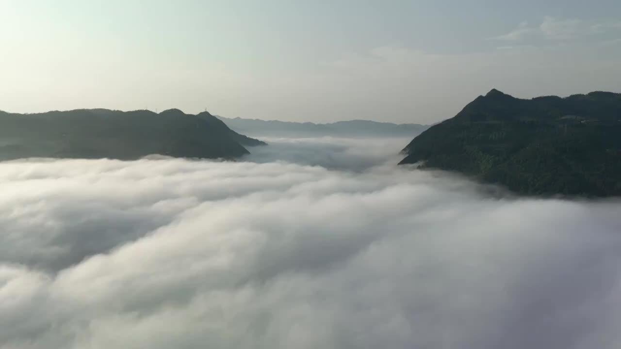 湖南 湘西 芙蓉镇 云海（5A景区）视频素材