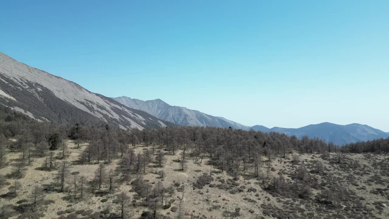 秦岭主峰太白山风光视频素材