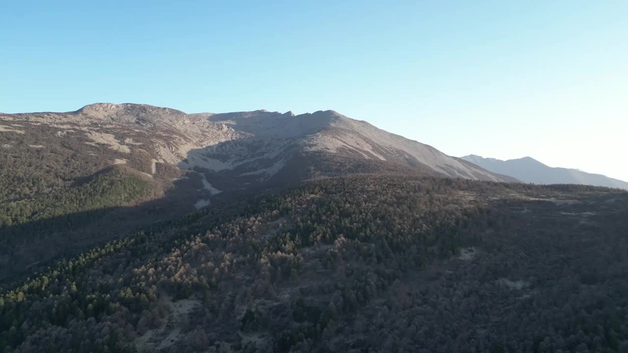 秦岭主峰太白山风光视频素材