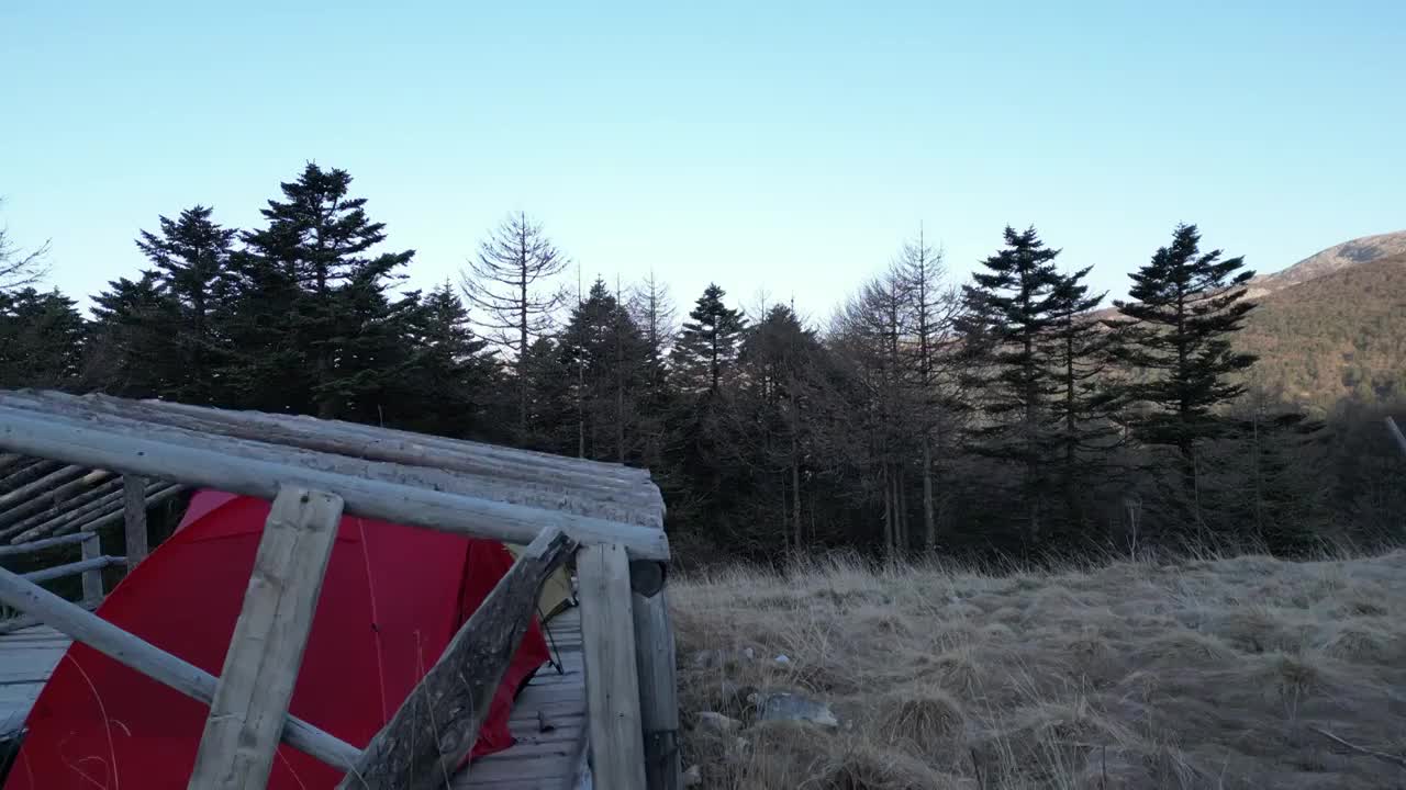 秦岭主峰太白山风光视频素材