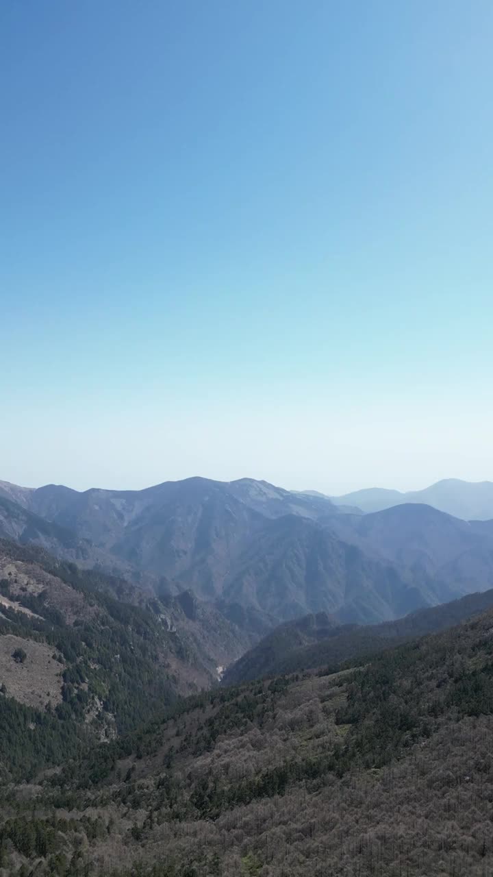 秦岭主峰太白山风光视频素材