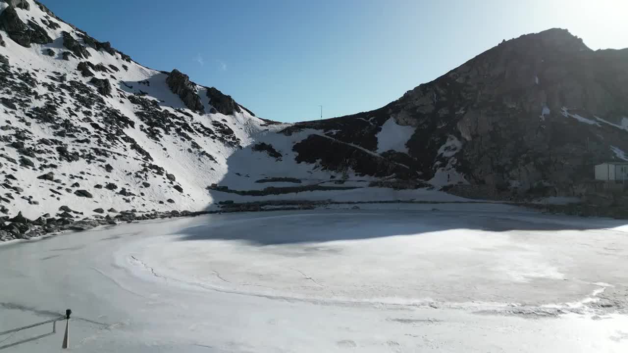 秦岭主峰太白山风光视频素材