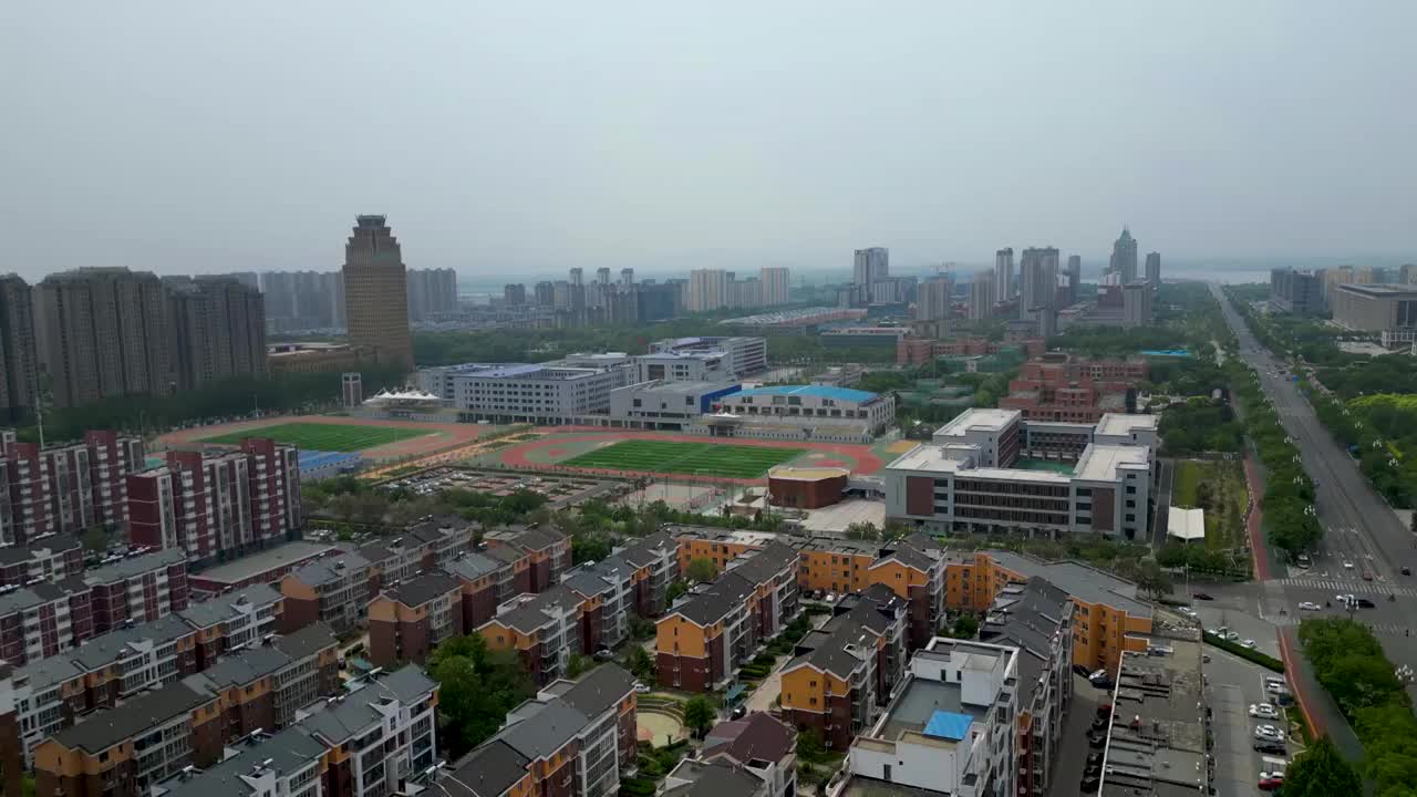 迁安市 黄台山公园 钢城大街 黄台湖 华北理工大学 天洋广场 人民广场视频素材