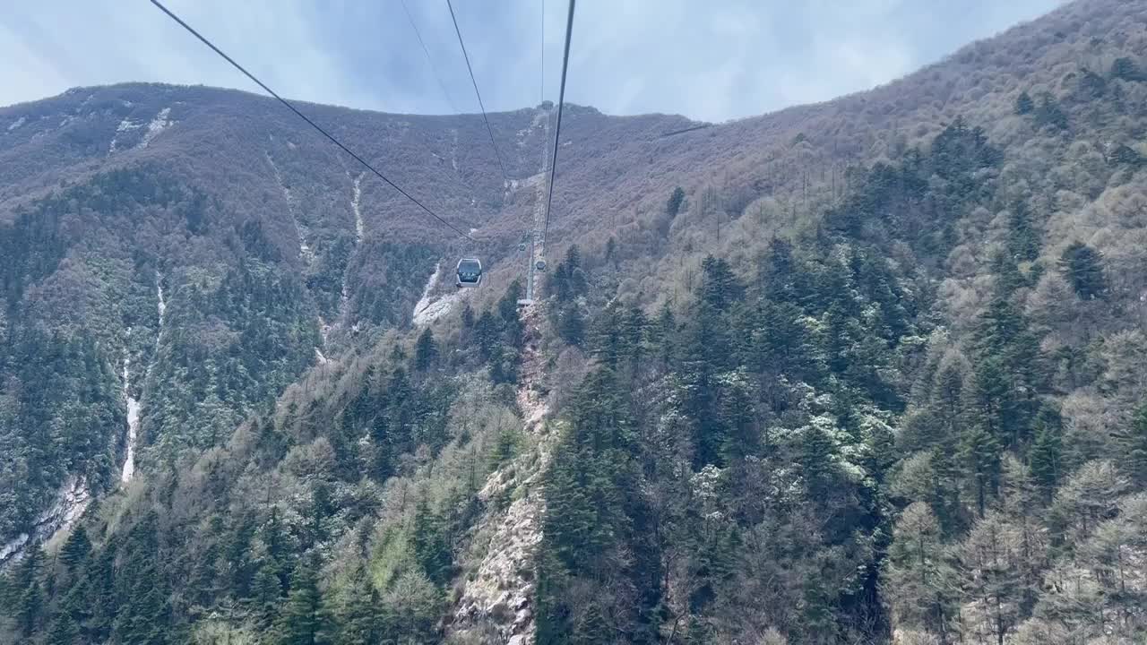 太白山天下索道视频素材