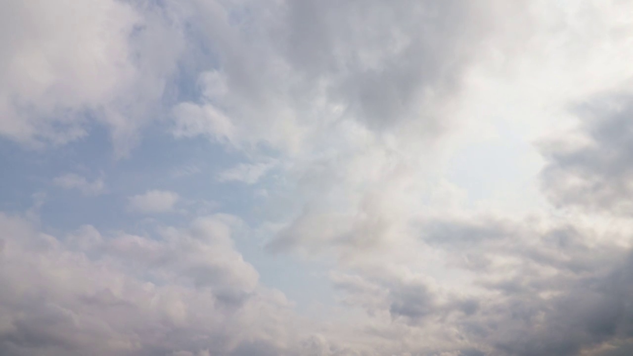 美丽的积雨云背景延时视频素材